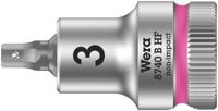 Wera 8740 B HF Binnenzeskant Zyklop Bitdop met 3/8"-aandrijving met vasthoudfunctie, 3,0 x 35 mm - 1 stuk(s) - 05003030001