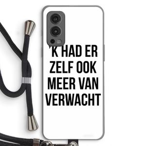 Meer verwacht: OnePlus Nord 2 5G Transparant Hoesje met koord