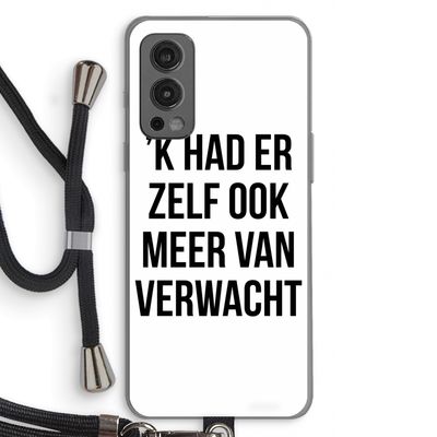 Meer verwacht: OnePlus Nord 2 5G Transparant Hoesje met koord