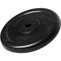 Gorilla Sports Halterschijf - 15 kg - Gietijzer - Rubber - 30 mm - thumbnail