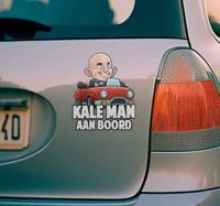 Kale man aan boord Auto sticker - thumbnail