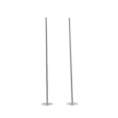 2x stuks Cocktailstampers/roerstaafjes RVS 21 cm - Herbruikbare cocktailroerders