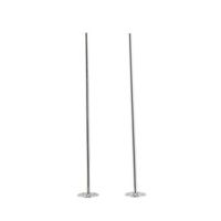 2x stuks Cocktailstampers/roerstaafjes RVS 21 cm - Herbruikbare cocktailroerders