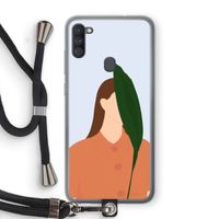Leaf: Samsung Galaxy A11 Transparant Hoesje met koord Leaf: Samsung Galaxy A11 Transparant Hoesje met koord