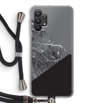 Combinatie marmer: Samsung Galaxy A32 5G Transparant Hoesje met koord