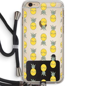 Ananas: iPhone 6 PLUS / 6S PLUS Transparant Hoesje met koord