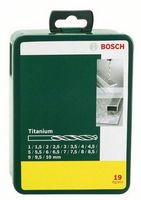 Bosch Accessories 2607019437 HSS Metaal-spiraalboorset 19-delig TiN DIN 338 Cilinderschacht 1 set(s)