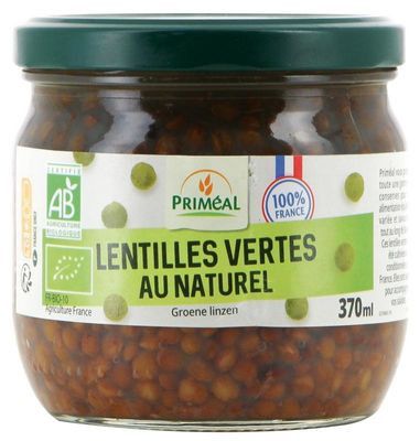 Primeal Groene linzen uit Frankrijk bio (330 gr)