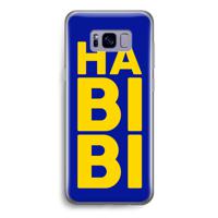 Habibi Blue: Samsung Galaxy S8 Transparant Hoesje - thumbnail