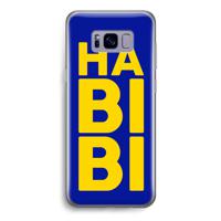 Habibi Blue: Samsung Galaxy S8 Transparant Hoesje