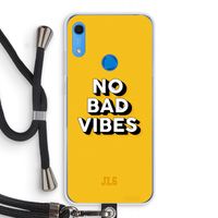 No Bad Vibes: Huawei Y6s Transparant Hoesje met koord