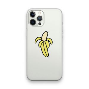 Banana: iPhone 12 Pro Max Transparant Hoesje