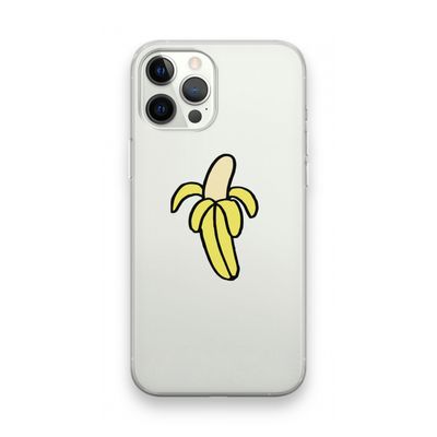 Banana: iPhone 12 Pro Max Transparant Hoesje