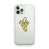 Banana: iPhone 12 Pro Max Transparant Hoesje