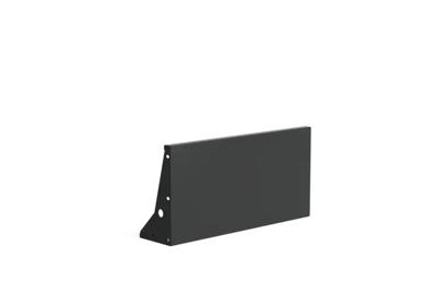 Keerwand aluminium recht 100x50cm.