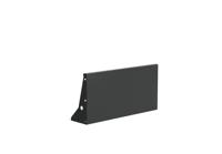 Keerwand aluminium recht 100x50cm. Keerwand aluminium recht 100x50cm.