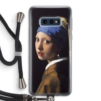The Pearl Earring: Samsung Galaxy S10e Transparant Hoesje met koord The Pearl Earring: Samsung Galaxy S10e Transparant Hoesje met koord