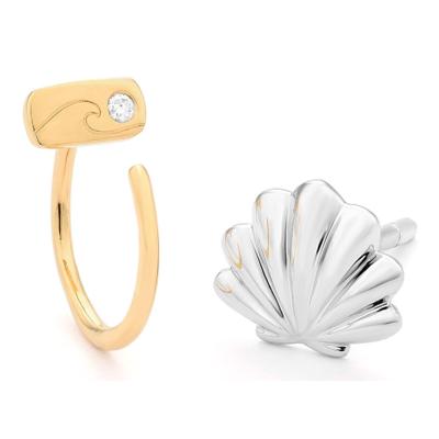 Dames oorbellen Secrecy E8215CDAWW900 Sterling zilver 1,5 cm