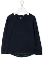Knot t-shirt en maille fine à manches longues - Bleu