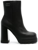 Tommy Jeans bottines 120 mm à logo imprimé - Noir