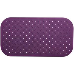 MSV Douche|bad anti-slip mat badkamer - rubber - paars - 36 x 65 cm