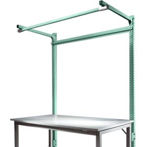 Manuflex ZB3841.0001 Opbouwdeel met arm voor universele + professionele standaard achtergrond tafels, gebruiksh 1500 mm