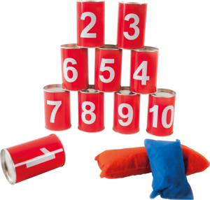 Paradiso Toys blikgooien rood 13 delig