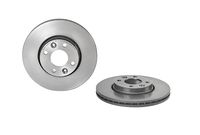 Remschijf COATED DISC LINE BREMBO, Remschijftype: Binnen geventileerd, u.a. für Dacia, Renault, Nissan, Lada - thumbnail