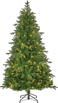 Black Box Trees Brampton slim verlichte kunstkerstboom groen 185cm - 180 lampjes