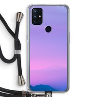 Sunset pastel: OnePlus Nord N10 5G Transparant Hoesje met koord