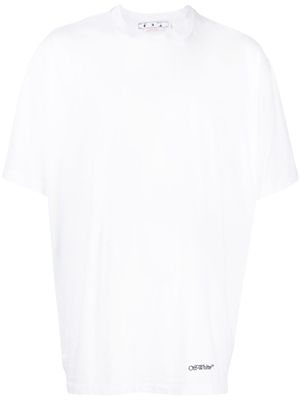 Off-White t-shirt à imprimé Scribble Diag - Blanc