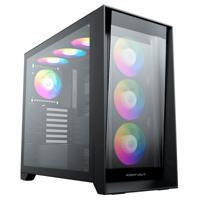 ATX Semi-toren BehuizingKEEP OUT XC-911 PRO MASTER Zwart