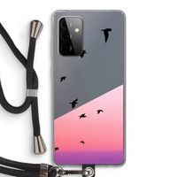 Fly away: Samsung Galaxy A72 5G Transparant Hoesje met koord