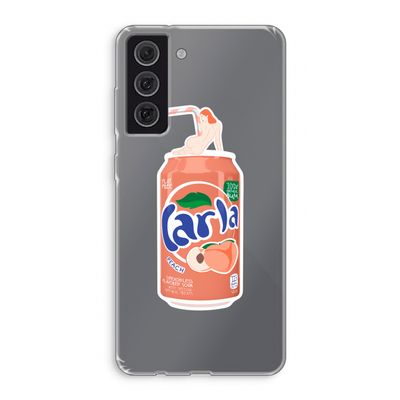 S(peach)less: Samsung Galaxy S21 FE Transparant Hoesje