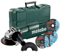 Metabo W 750-125 SET | Haakse slijper | 125 mm | 750 Watt | 11500 /min | In kunststof koffer + toebehoren - 603605680