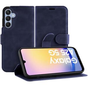 Just in Case Premium Wallet Case voor Samsung A25 Telefoonhoesje Blauw