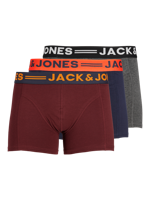 Jack & Jones Boxershorts JACLICHFIELD Trunks 3-pack Burgundy-L