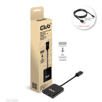 CLUB3D Multi Stream Transport (MST) Hub DisplayPort 1.4 to HDMI Dual Monitor 4K60Hz M/F - thumbnail