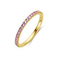 14K Geelgouden Ring met Licht Amethist Geboortesteen - Juni
