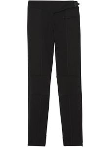 Burberry pantalon droit en jersey stretch - Noir