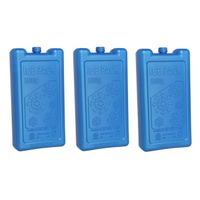 3x stuks koelelementen 500 ml 9,5 x 17,5 cm blauw - thumbnail