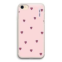 Hartjes: iPhone 7 Transparant Hoesje
