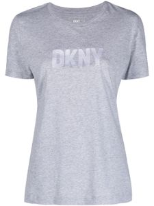 DKNY t-shirt Foundation à logo embossé - Gris