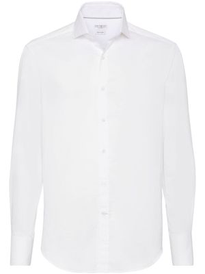 Brunello Cucinelli chemise à manches longues - Blanc