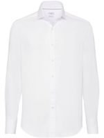 Brunello Cucinelli chemise à manches longues - Blanc