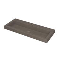 INK Dock Wastafel Quartz met 1 Kraangat - 1000x400x60 mm - Quartz Beton