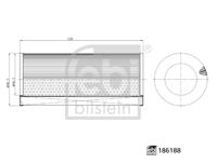 Luchtfilter FEBI BILSTEIN, u.a. für Mercedes-Benz