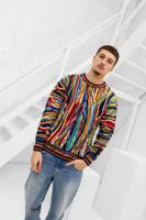 Carlo Colucci C12509 201 Sweater Heren - Maat M - Kleur: WitZwart | Soccerfanshop