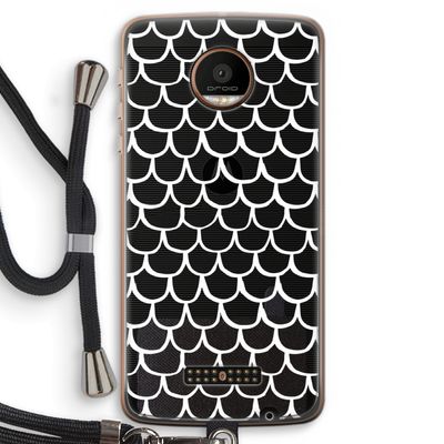 Dakpannetjes: Motorola Moto Z Force Transparant Hoesje met koord