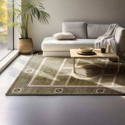 Vloerkleed Herat Caïro - Groen Crème 170x120cm - - Dekbed-Discounter.nl